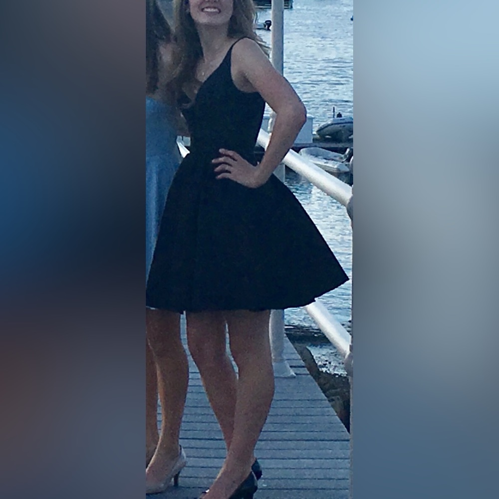 Sherri Hill Black Mini Dress - Picture 8 of 12